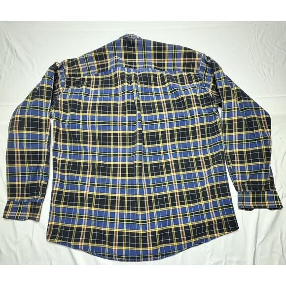 Cinch Men’s Blue Plaid Button Down Long Sleeve Shirt Western - Size M - Picture 2 of 3